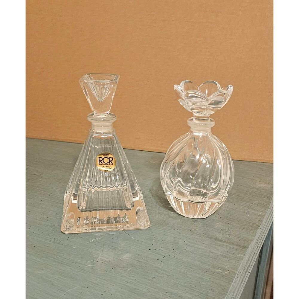 Royal Crystal Rock RCR Vintage Perfume Bottles